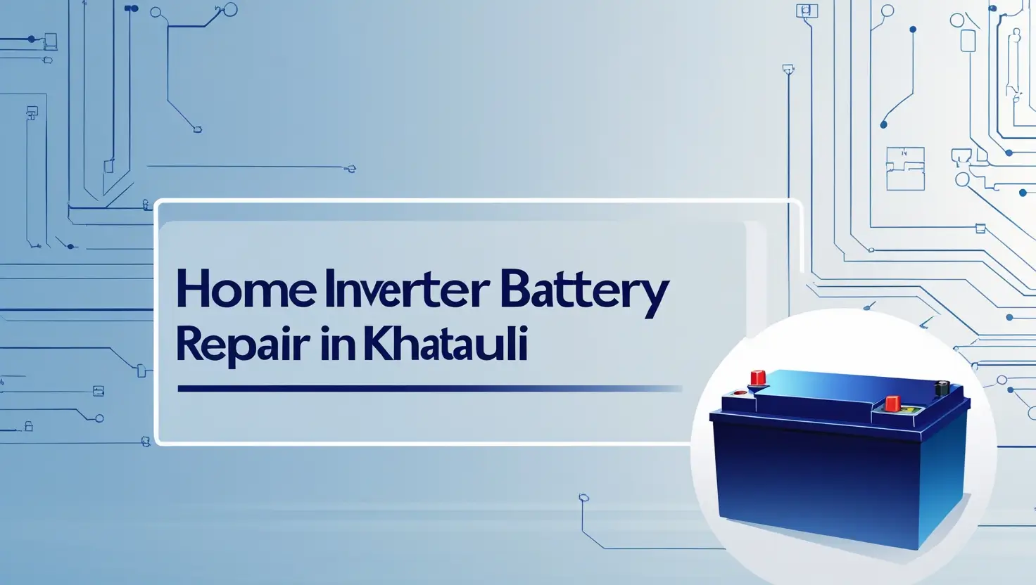 Home Inverter Battery Repair in Khatauli