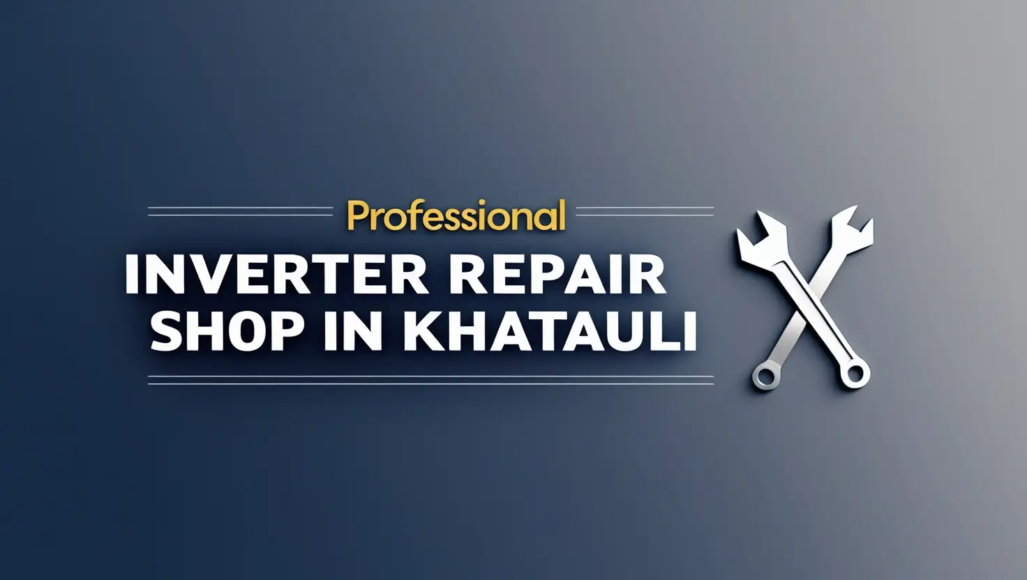 Professional inverter repair shop in Khatauli