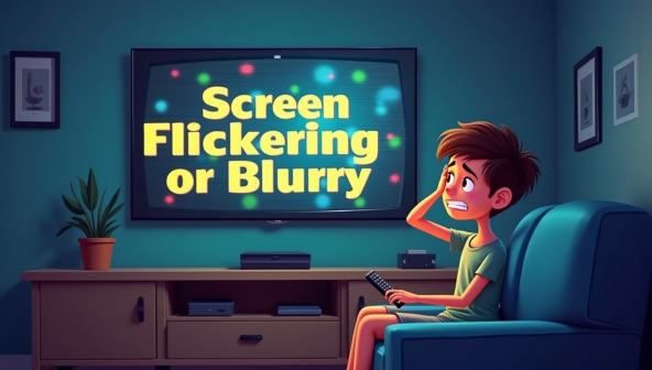 Screen Flickering or Blurry Images issue repair in Noida